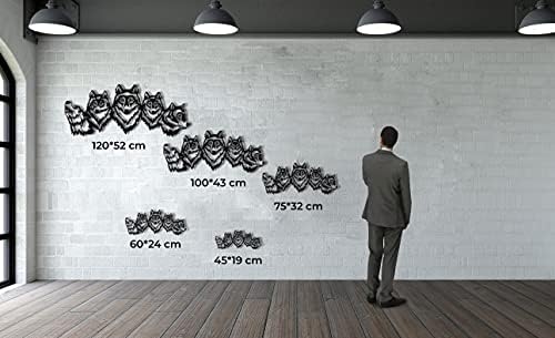 DEKADRON Wolf Pack 3D Wall Sculpture