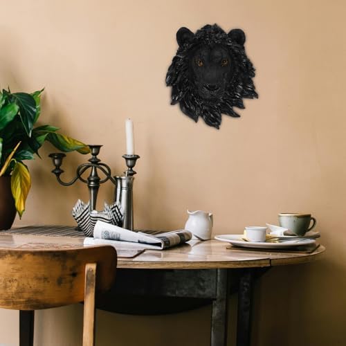 Luxshiny Lion Head Wall Decor Sculpture