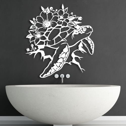 Cadeali Gold Metal Sea Turtle Wall Decor 30x27