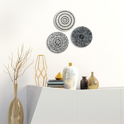 Tioncy 3 Pcs Mother of Pearl Shell Wall Plates