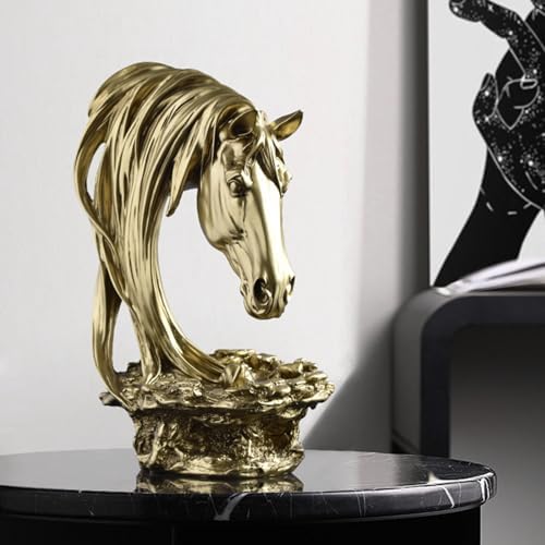 Zyqixluk Resin Horse Head Statue A1