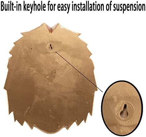 Guichifun Gold Lion Head Wall Sculpture - 143 Inch Resin Wall Decor