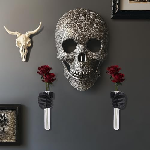 2 Piece Wall Sculptures Hands Vase Modern Art Decor