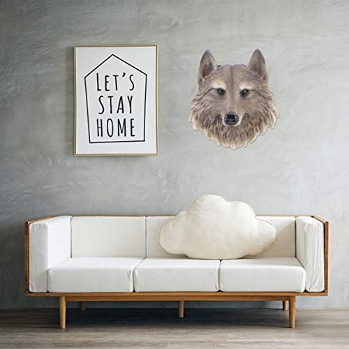 VOSAREA Resin Wolf Head Wall Decor