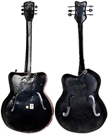 Deco 79 Wall Sculpture Set of 2 Metal Guitar Decor