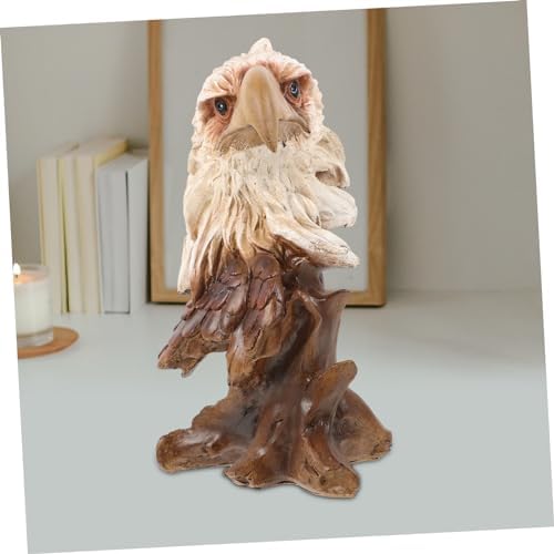 ULDIGI Animal Head Resin Eagle Statue for Home Office Decor