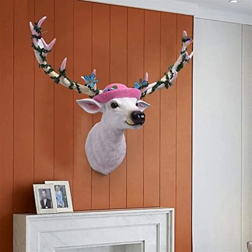 Lucky Deer Head Wall Sculpture Nordic Style Home Decor