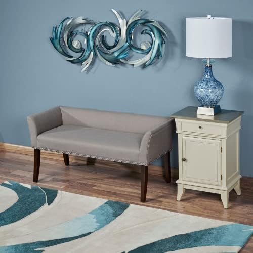 Touch of Class Perfect Storm Wall Sculpture - Blue Silver Large
