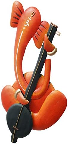 eCraftIndia Musician Lord Ganesha Harmonium Wall Hanging
