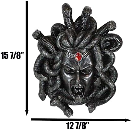 Ebros Greek Mythology Medusa Wall Decor Statue 16 Inch Tall