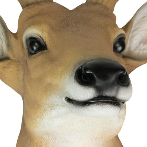 Zeckos 12 Point Buck Deer Head Wall Sculpture 235 Inches High