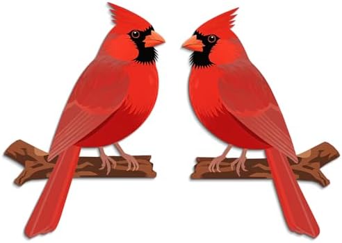 COLOR VALLEY ART Cardinal Door Topper Wall Decor 2Pcs