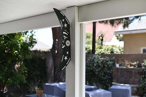 Craft and Plank 3D Floating Crescent Moon Wall Art Pack of 3 Black