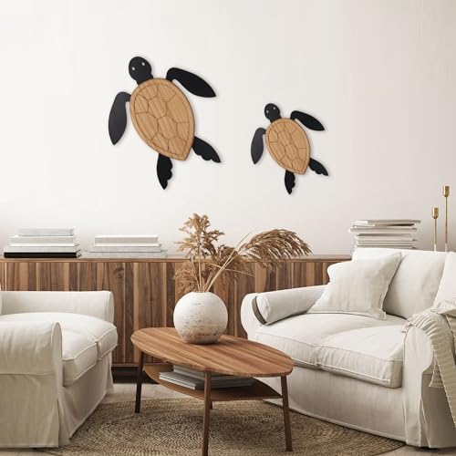 Oakrain Sea Turtle Wall Decor Set of 2