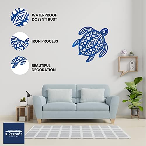 Riverside Designs Sea Turtle Wall Decor 18 Inches Blue