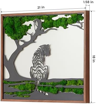 HyorecyTech Metal Tiger Moss Wall Decor for Home