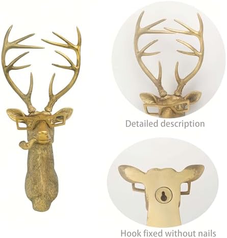 Majestic Deer Head Resin Wall Art Decoration