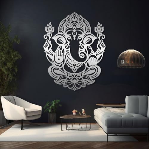 Ganesha Metal Wall Decor for Home