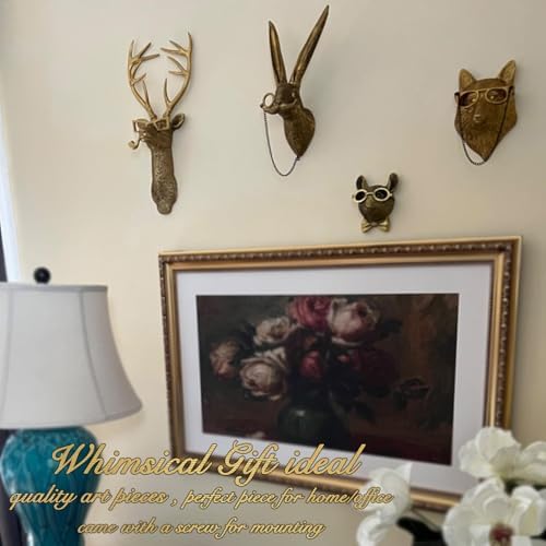 Juedawyal Fox Head Resin Wall Art Decor