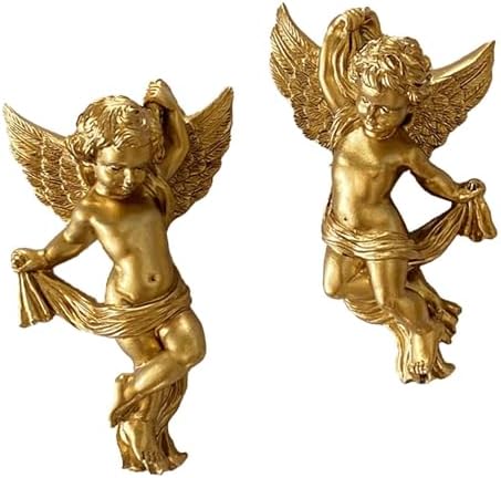 Generic Set of 2 Resin Angel Wall Sculptures