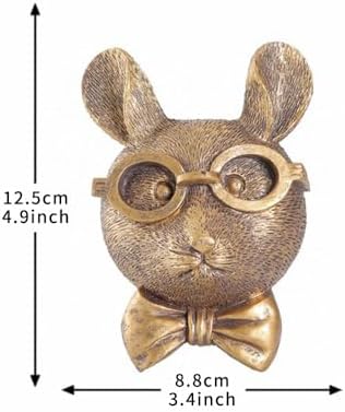 Joogour Wall Decor Animal Head Sculpture Rat 3D Display