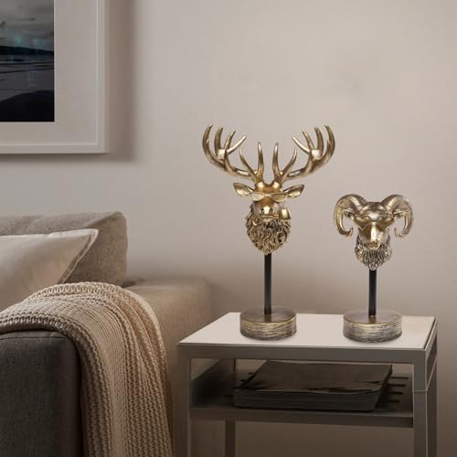 3 PCS Handcrafted Resin Animal Sculpture - Modern Home Decor
