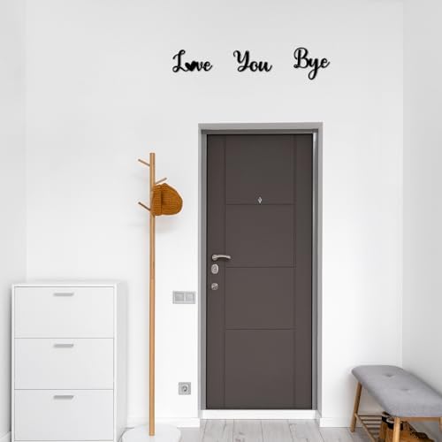 Pinetree Art Love You Bye Metal Signs Black Wall Art
