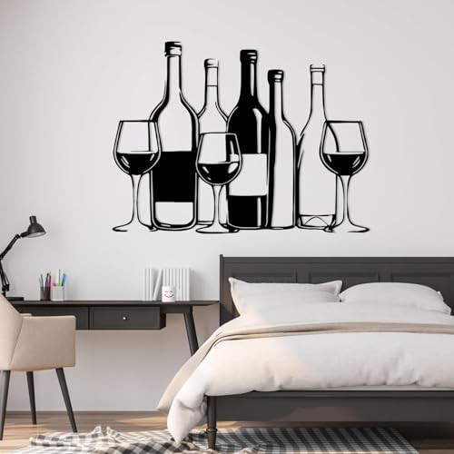 YDONVTI Metal Wine Wall Decor 53x39 Inch