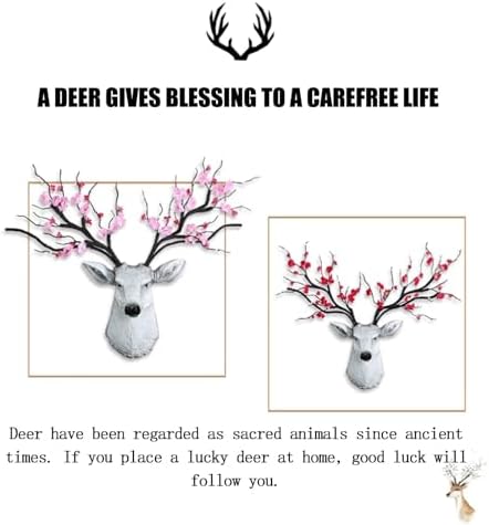 Wall Mounted Resin Deer Head Sculpture Decor