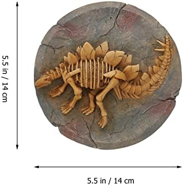 HEALLILY Dinosaur Wall Sculpture Stegosaurus Fossil Wall Mounted Decor