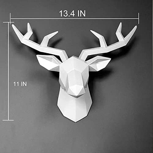 XYQXYQ Geometric Deer Head Wall Sculpture 1
