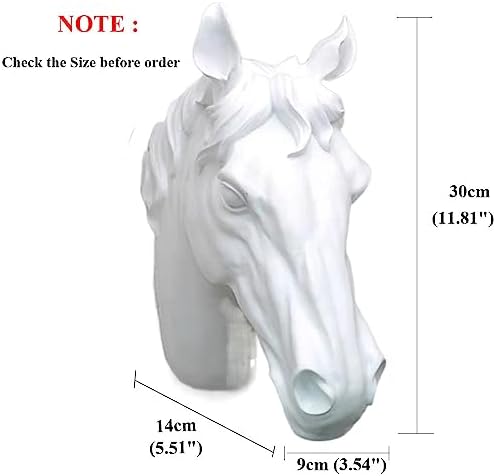 RTGGSEL White Horse Wall Mount Sculpture
