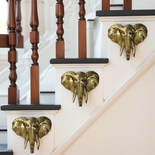 LUOWENXIANG Golden Elephant Wall Decor