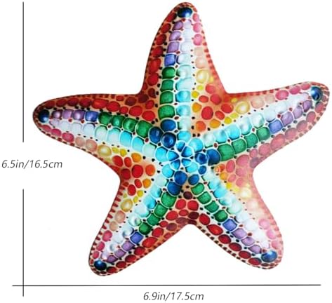 Metal Starfish Wall Decor Set of 4 - 69in Rust-Proof Coastal Art