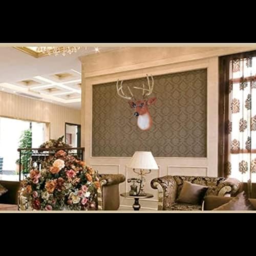Gold Resin Deer Head Wall Hanging Sculpture Decor