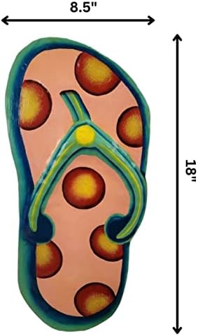 Extra Large Wall Art Sandal with Colorful Dots