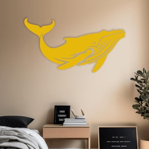 XXQ Humpback Whale Wall Art Modern Ocean-Themed Sculpture