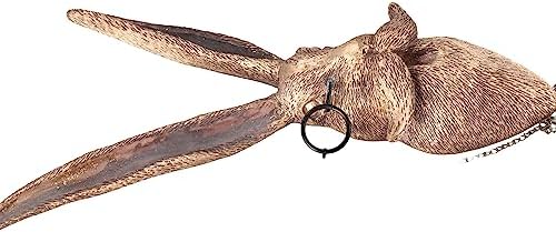 Leadigol Wall Decor Rabbit Head Bronze Resin Sculpture