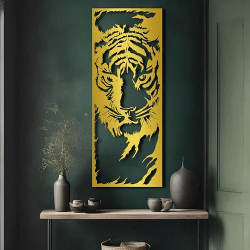 ENJOYOO Metal Tiger Wall Art 30x12in