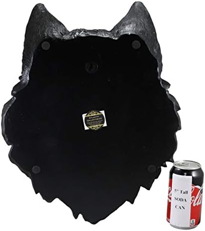 Ebros Large Gothic Black Wolf Wall Sculpture