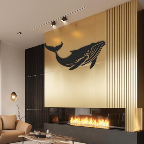 XXQ Humpback Whale Wall Art Modern Ocean-Themed Sculpture
