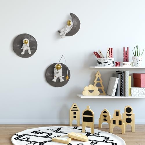 XGZY Astronaut Wall Sculptures 3PCS Set