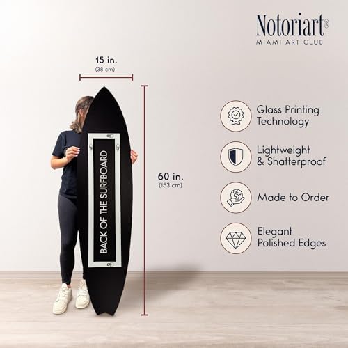 Crimson Tiger Surfboard Acrylic Wall Art Set