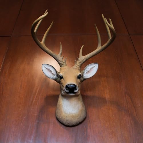 Zeckos 12 Point Buck Deer Head Wall Sculpture 235 Inches High