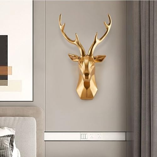 Animal Heads Wall Decor Resin Deer Head Sculpture Art
