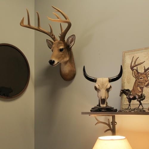 Zeckos 12 Point Buck Deer Head Wall Sculpture 235 Inches High