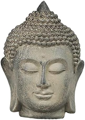 Buddha Head Statue Decorative Feng Shui Sculpture for Home and Office