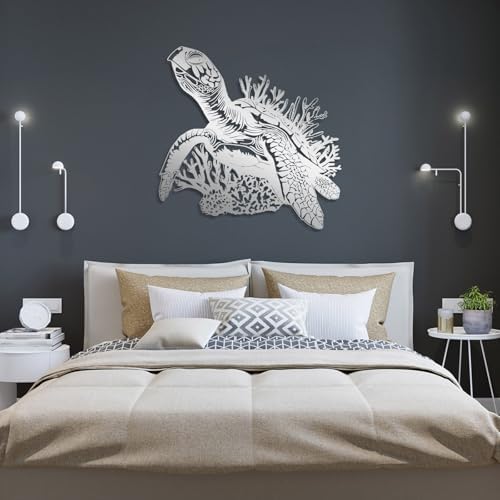 OSTCAL Metal Turtle Wall Art 19x19 Inch