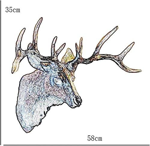 Bsetain Wall Deer Head Sculpture Decor Pendant