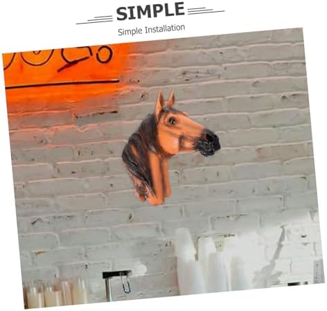 MUCKLILY Faux Animal Head Wall Sculpture Decor